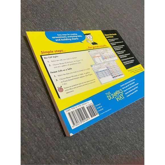 Microsoft excel 2010 for dummies how to & step by step book￼ - Picture 6 of 7